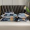 6-Piece Double Size Duvet Cover Set 1 Duvet Cover + 1 Flat Sheet + 4 Pillow Cases Microfibre Hoki