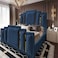 In House Paris Velvet Bed Frame - King - 200x200 cm - Dark Blue