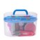 Double layer portable travel sewing kits box