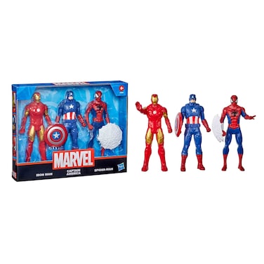 مارفل دمى الشخصيات الأساسية، 3 شخصيات، 15.2 سم