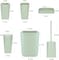 Bathroom Accessories Set,6-Piece Bathroom Gift Set,Toothbrush Holder,Toothbrush Cup,Soap Dispenser,Soap Dish,Toilet Brush Holder,Trash Can,Tumbler Bathroom Accessory Set Complete,Green