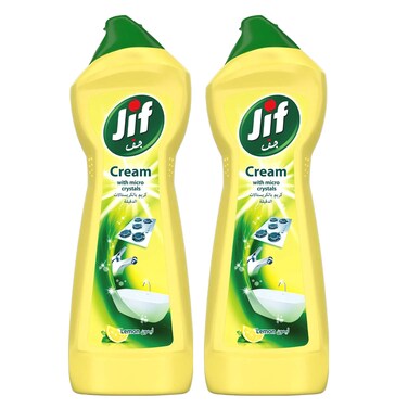 Jif Multi Purpose Lemon Cream Cleaner 2X750ML -20 Percent Off