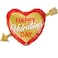 Valentines Golden Arrow 39 inch Balloon YMF