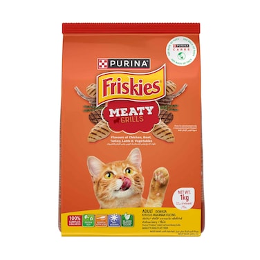 Purina Friskies Meaty Grills For Adult Cat Food 1kg