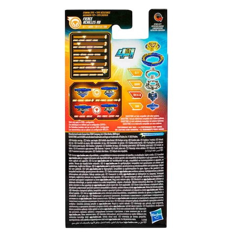 Hasbro F7777 Burst QuadStrike Fierce Achilles A8 Spinning Top Beyblade 8+ Years