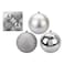 Snow White Elegance Luxury Baubles 513497S Silver 15cm 4 PCS