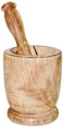 Raj Wooden Mortar And Pestle Set Brown 10cm 2 PCS