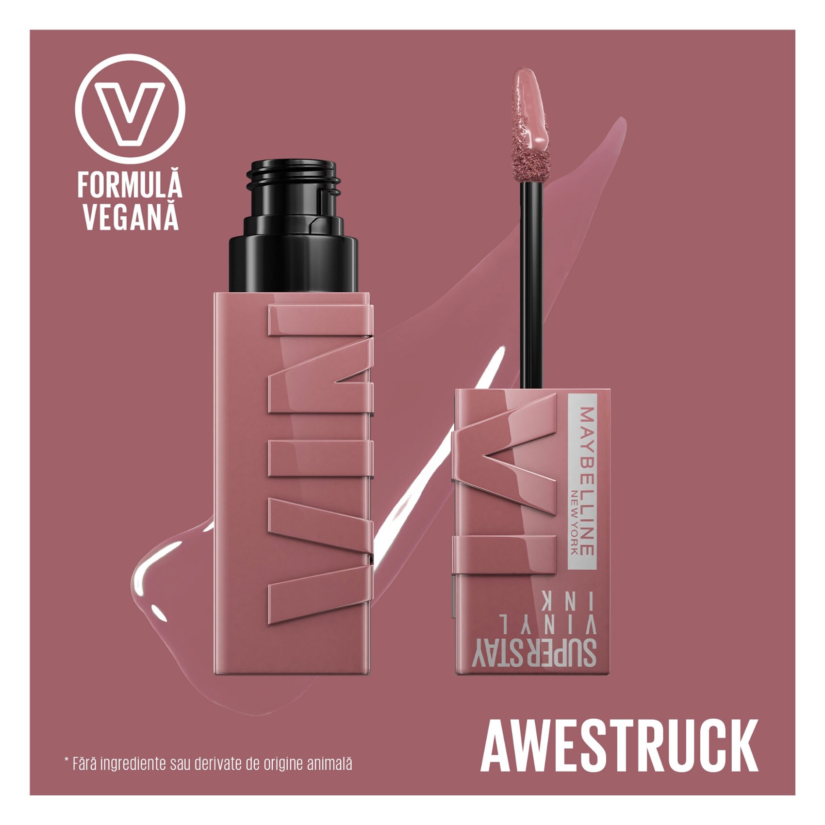 Maybelline Super Stay Vinyl Ink Lipstick Liquid Lipstick 110 Awestruck Long Lasting High Shine Liquid Lip Color product thumbnail 4