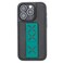 PU Leather Case with Hand Grip for iPhone 14 Pro - Green