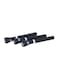 Geepas 3-Piece Rechargeable LED Flashlight Set Black
