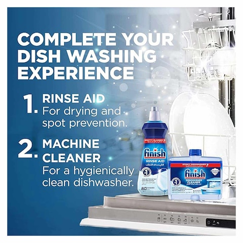 Finish Rinse Aid - Lemon Scent - 400ml - 2 Pieces