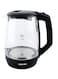 Geepas Electric Glass Kettle 1.8 L 1500W Gk9901N Dark Brown/Clear
