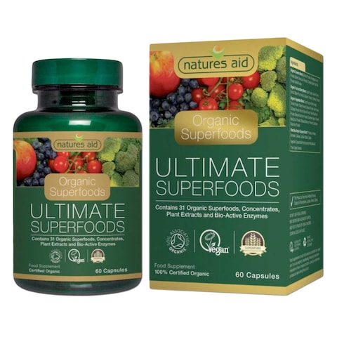 Natures Aid Organic Ultimate Superfoods Capsules 60 Pieces