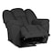 Penhaligon's Linen Rocking Recliner Chair - Dark Grey