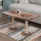 Wooden Twist Sculpte Hand Carved Solid Wood Coffee Table (Whitewashed)