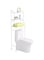 3-Tier Bathroom Storage Rack White 58x24x164cm