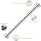Uaejj Shower Curtain Rod No Drilling, Extendable Stainless Steel Curtain Pole Telescopic Tension Rod, Hanging Rail For Window Bathroom Shower Wardrobe Doorway, Adjustable Length (40~55Cm, Silver)
