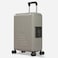 Eminent Vertica Hard Case Travel Bag Cabin Luggage Trolley Polypropylene Lightweight Suitcase 4 Quiet Double Spinner Wheels With Tsa Lock B0006 Grey