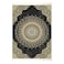 In House Velvet Turkish Rectangular Decorative Carpet - Gold &amp; Black - 120x80cm