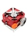 ARTC Mini Outdoor Folding Camping Stove Silver/Red 16x16x9.5centimeter