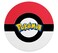Loud Universe - Mouse Pad Round Logo Pokemon Go Game Black Red And White