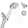 Decdeal - Handheld Shower Head 5 Spray Settings With Stainless Steel Hose Adjustable Bracket Set Polished Chrome Hand Showerhead Holder