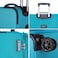 Eminent Expandable Trolley Luggage Set of 3 Bag Soft Suitcase for Unisex Travel Polyester Shell Lightweight with TSA lock Double Spinner Wheels E751SZ Green
