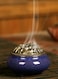 Generic Ceramic Stoneware Incense Burner Purple 10x7.2centimeter