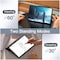For Samsung Galaxy Tab S9 Plus 12.4-Inch, Translucent Back Tri-Fold Stand Protective Tablet Case Cover, Support S Pen Charging Auto Wake/Sleep Black