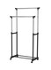 DOUBLE POLE Stainless Steel Garment Organizer Silver/Black