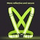 ABBASALI Reflective vest adjustable Suitable for running or cycling