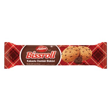 Aldiva Bissroll Chocolate Drop Biscuits 52g