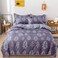 RISHAHOME 6 Piece Double Size Duvet Cover Set Microfiber 200x230 cm Spun Pearl