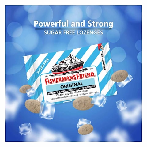 Fisherman&#39;s Friend Menthol And Eucalyptus Sugar Free Lozenges 25g