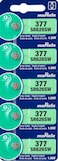 SR626SW / 377 Silver Oxide 1.55V (muRata) Japan Batteries &ndash; 5 Pieces