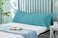 KLUB LINEN  Long Body Pillow 1pc, Fabric: 100% Polyester 85 GSM Microfiber 1 cm Stripe Super Soft, Filling: 1300 gm Hollow Fiber Comfort, Breathable &amp; Ultra Soft Size: 45 x 120 cm, Color: Aqua