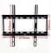 Ntech Black Wall Mount TV Bracket Slim Flat 23 30 32 34 37 40 42 47 50 55Inch LCD LED Plasma 3D