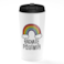 Loud Universe - Travel Tumbler Radiate Positivity Rainbow Clouds White Coffee Tumblers