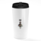 Loud Universe - Joker Heath Ledger White Travel Tumbler Heath Ledger Quote Stainless Steel Tumbler with Black Sip Lid