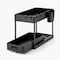 Multipurpose Under Sink Kitchen Organizers and Storage Pull Out Sliding Drawerwith 4 hooks and 1 cup.