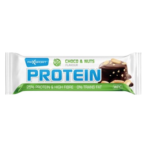 Max Sport Protein Bar Chocolate With Nuts 60g x Pack of 24