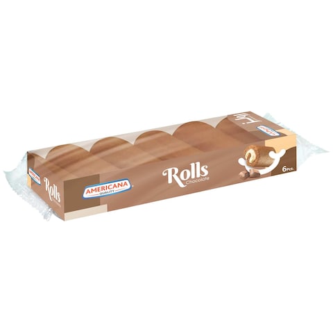 Buy Americana Swiss Rolls- Chocolate 120g Pack of 6 Rolls in UAE