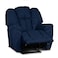 Penhaligon's Linen Rocking &amp; Rotating Recliner Chair - Dark Blue