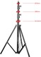 Coopic L280 9Ft/110 Inch Heavy Duty Aluminum Alloy Photo Studio Light Stand With 1/4" Screw For Strobe Lights, Studio Kits, Flash, LED Video Light, Softbox, Reflectors, Umbrella.