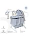 Moon Soffy 4 In 1 Cnvertible Cradle Co- Sleeper For New Born Baby, Rocking Bassinet With Rotating Musical Mobile With Toys