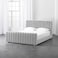 In House Martos Velvet Bed Frame - Queen - 200x140 cm - White
