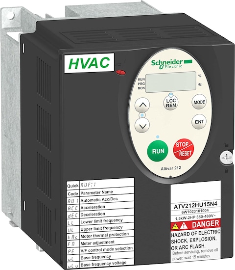 Schneider VFD Altivar 212_ variable speed drive ATV212 - 22kW - 30hp - 480V - 3ph - EMC - IP21_ [ATV212HD22N4S]