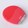 Ares Uluna Silicone Facial Cleansing Brush (Red), USB Charge, 700Mah Battery, Sonic Tech Vibration With 7000 Times/Min, 9 Vibration Intensitives, Waterproof Ipx7, Made Of Skin-Friendly Silicone