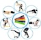 Generic Yoga Fitness Rally Belt Natural Latex Pull Ring, Pull Rope Fitness Exercise Resistance Band