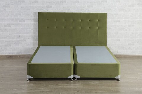 PAN Home Softtouch Divan Base Bed 200X200-Light Green